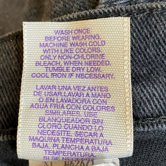 JMS Just My Size Stretch Black Denim Jeans Straight Leg Women's Plus Size 18W - Picture 7 of 10